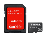 Sandisk 32GB microSDHC + Adapter SDHC UHS-I - 200670 - zdjęcie 1